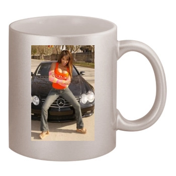 Traci Bingham 11oz Metallic Silver Mug