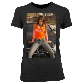 Traci Bingham Women's Junior Cut Crewneck T-Shirt