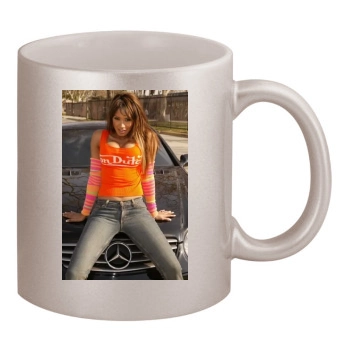 Traci Bingham 11oz Metallic Silver Mug