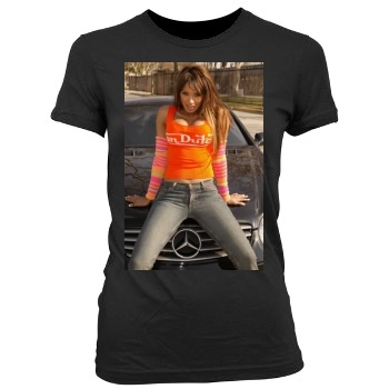 Traci Bingham Women's Junior Cut Crewneck T-Shirt