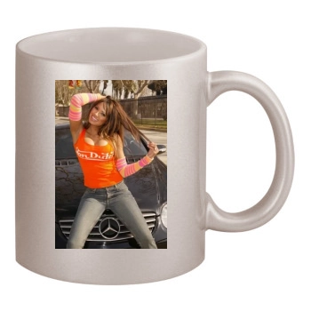 Traci Bingham 11oz Metallic Silver Mug