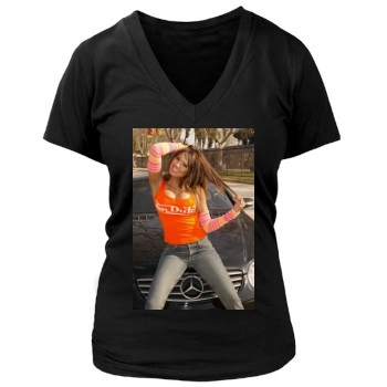 Traci Bingham Women's Deep V-Neck TShirt