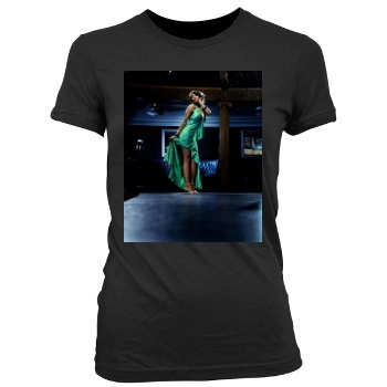 Traci Bingham Women's Junior Cut Crewneck T-Shirt