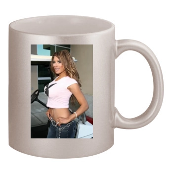 Traci Bingham 11oz Metallic Silver Mug