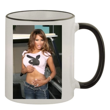 Traci Bingham 11oz Colored Rim & Handle Mug