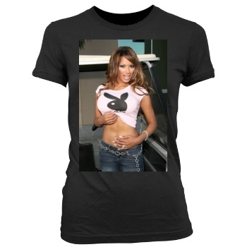 Traci Bingham Women's Junior Cut Crewneck T-Shirt