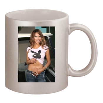 Traci Bingham 11oz Metallic Silver Mug