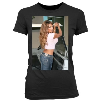 Traci Bingham Women's Junior Cut Crewneck T-Shirt