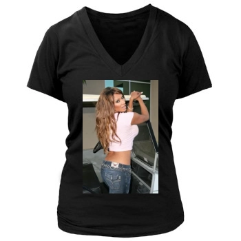 Traci Bingham Women's Deep V-Neck TShirt