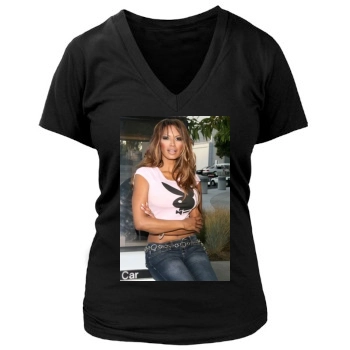 Traci Bingham Women's Deep V-Neck TShirt