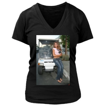 Traci Bingham Women's Deep V-Neck TShirt