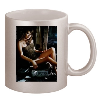 Jacinda Barrett 11oz Metallic Silver Mug