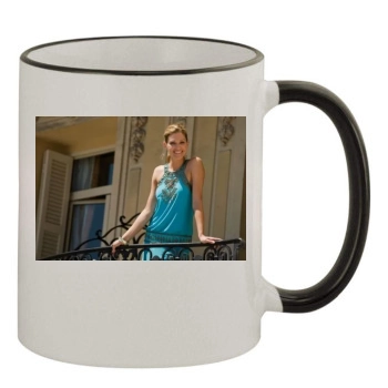 Tricia Helfer 11oz Colored Rim & Handle Mug