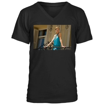 Tricia Helfer Men's V-Neck T-Shirt