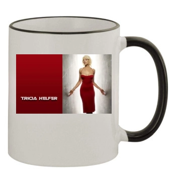 Tricia Helfer 11oz Colored Rim & Handle Mug