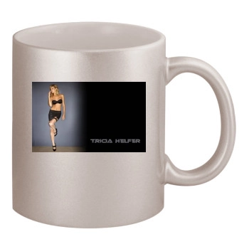 Tricia Helfer 11oz Metallic Silver Mug