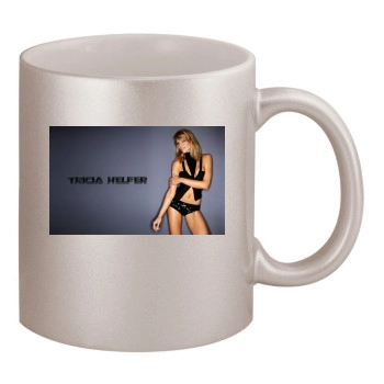Tricia Helfer 11oz Metallic Silver Mug