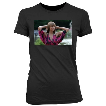 Tyra Banks Women's Junior Cut Crewneck T-Shirt