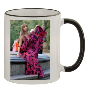 Tyra Banks 11oz Colored Rim & Handle Mug