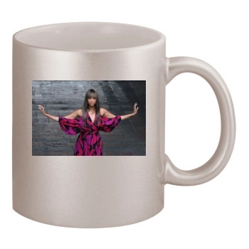 Tyra Banks 11oz Metallic Silver Mug