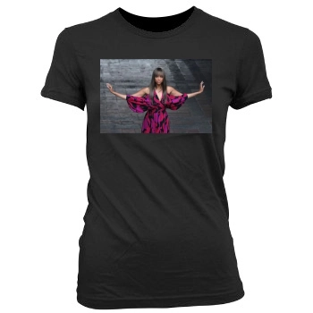 Tyra Banks Women's Junior Cut Crewneck T-Shirt