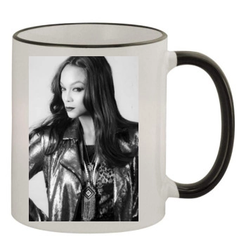 Tyra Banks 11oz Colored Rim & Handle Mug