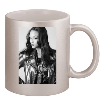 Tyra Banks 11oz Metallic Silver Mug