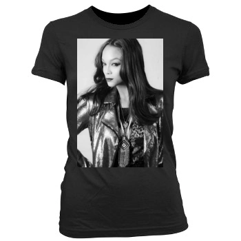 Tyra Banks Women's Junior Cut Crewneck T-Shirt