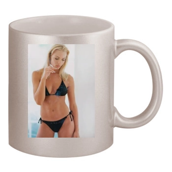 Jaime Pressly 11oz Metallic Silver Mug