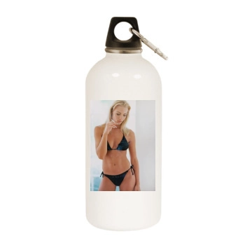 Jaime Pressly White Water Bottle With Carabiner