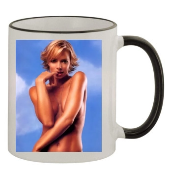 Jaime Pressly 11oz Colored Rim & Handle Mug