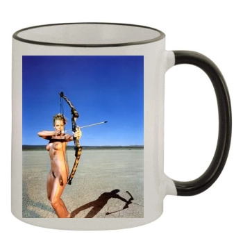 Jaime Pressly 11oz Colored Rim & Handle Mug