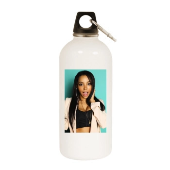 Tinashe White Water Bottle With Carabiner