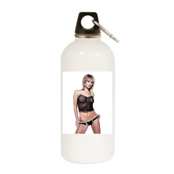 Jakki Degg White Water Bottle With Carabiner