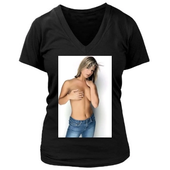 Jakki Degg Women's Deep V-Neck TShirt