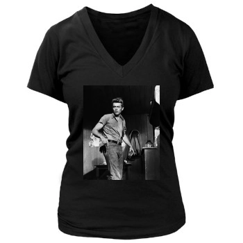 James Dean Women's Deep V-Neck TShirt