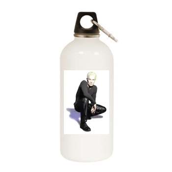 James Marsters White Water Bottle With Carabiner