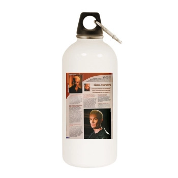 James Marsters White Water Bottle With Carabiner