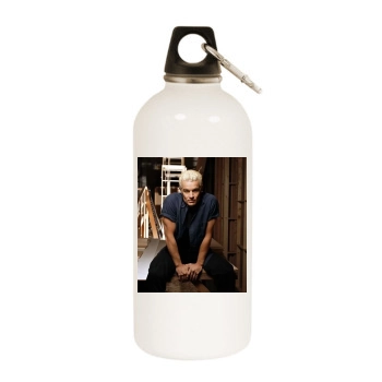 James Marsters White Water Bottle With Carabiner
