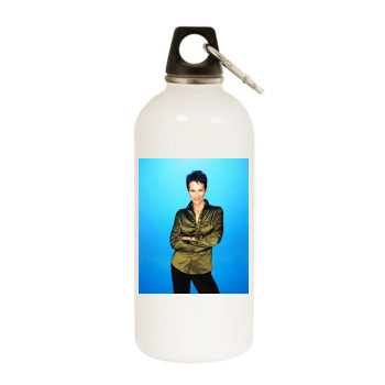 Jamie Lee Curtis White Water Bottle With Carabiner