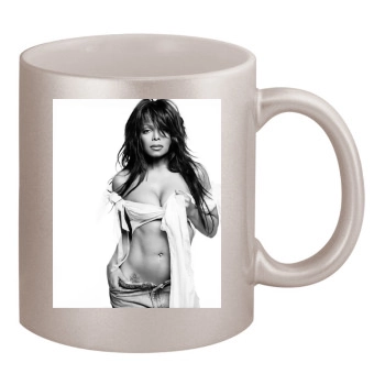 Janet Jackson 11oz Metallic Silver Mug