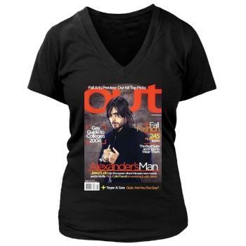 Jared Leto Women's Deep V-Neck TShirt