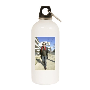 Bruce Springsteen White Water Bottle With Carabiner