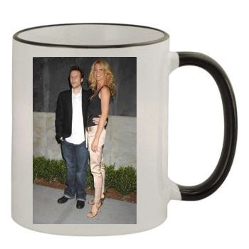 Jenna Elfman 11oz Colored Rim & Handle Mug