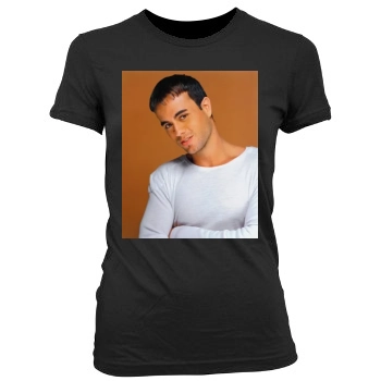 Enrique Iglesias Women's Junior Cut Crewneck T-Shirt