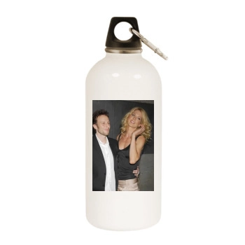 Jenna Elfman White Water Bottle With Carabiner