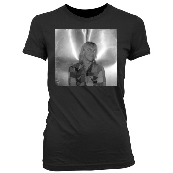 Iggy Pop Women's Junior Cut Crewneck T-Shirt