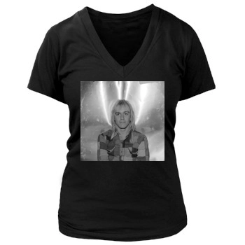 Iggy Pop Women's Deep V-Neck TShirt