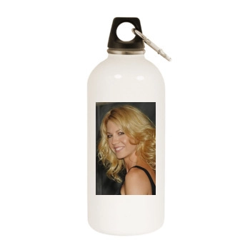 Jenna Elfman White Water Bottle With Carabiner