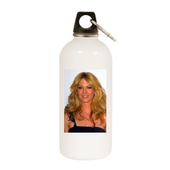 Jenna Elfman White Water Bottle With Carabiner